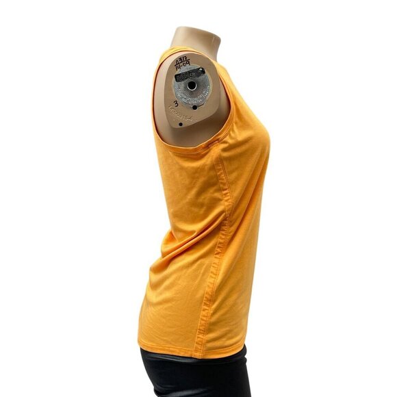 Athleta Sleeveless Tank Top Workout Gym Muscle Tee Stretch Orange Womens XS - Picture 4 of 10